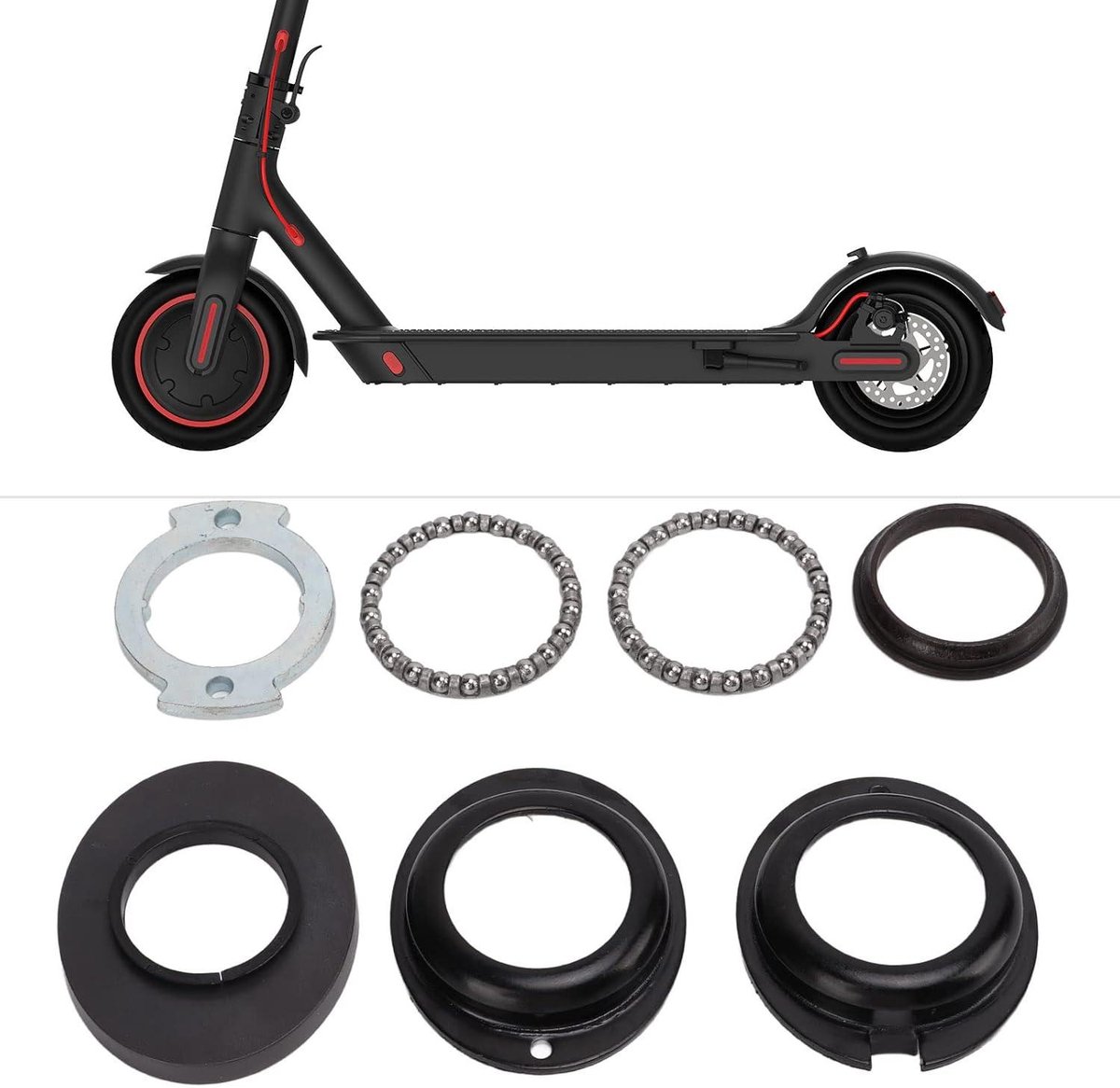 allecta elektrische scooter stuurkogelsets met kogellagers lagerschaal geschikt voor xiaomi m365 pro pro2 stalen draaibare stepbesturing