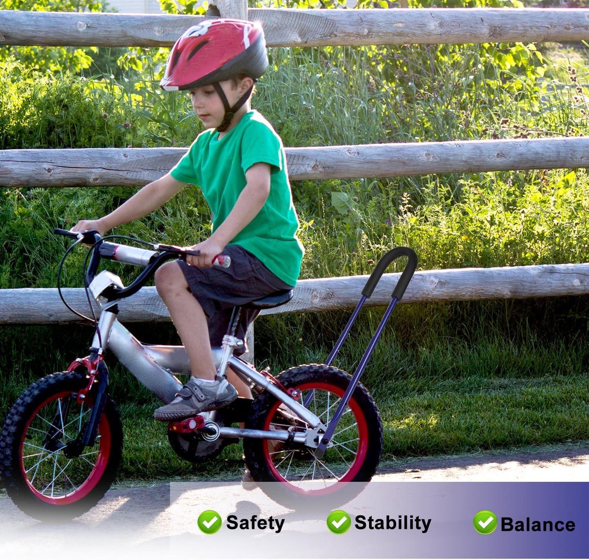 allecta kinderfiets duwstang fietsbalanstrainer verstelbare hoogte