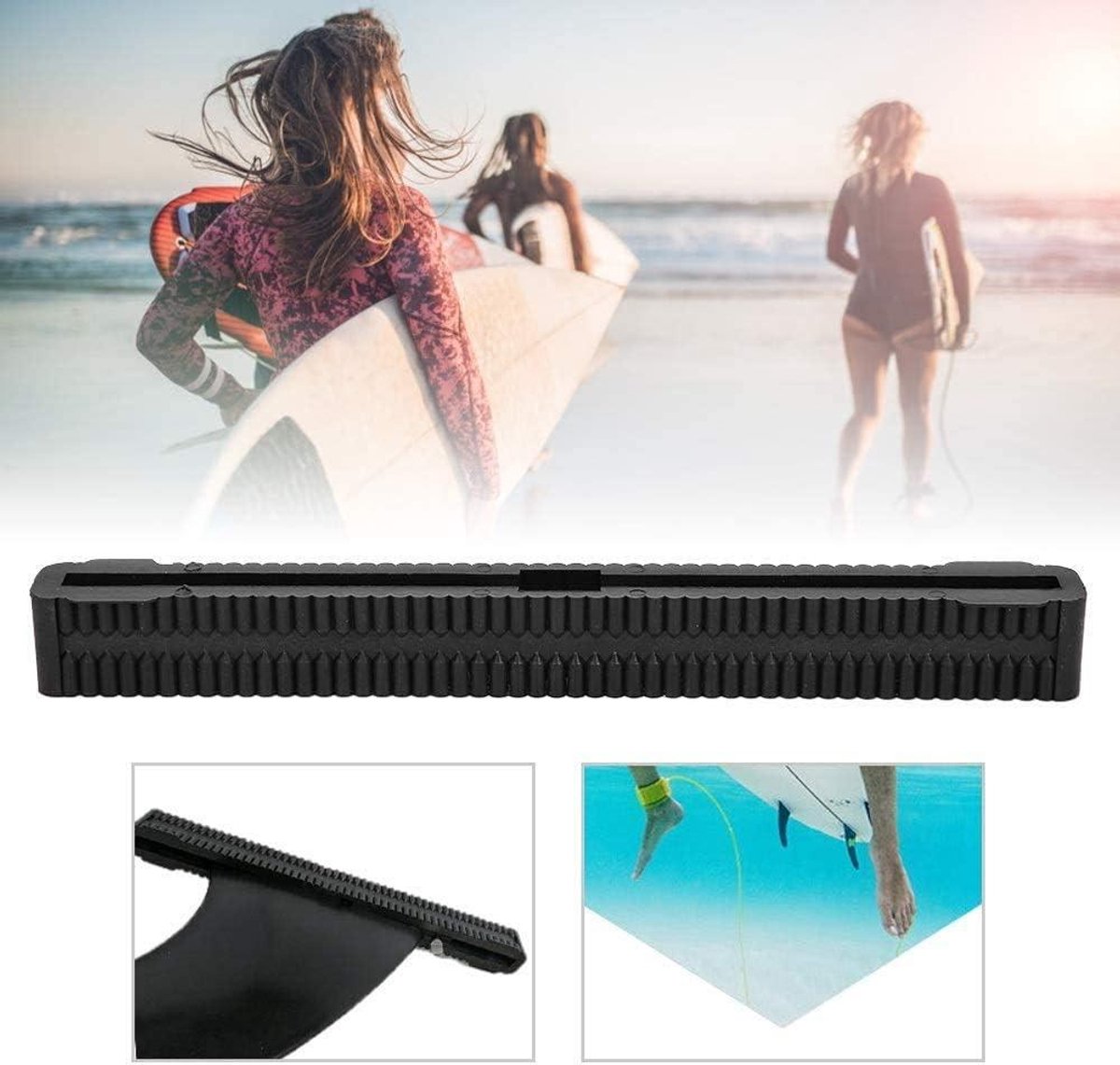 allecta universele surfplank vinbox 10 inch voor longboard middenstaart vinbox plug houder surf accessoires zwart