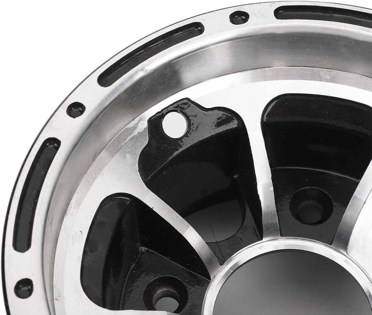 allecta zwarte aluminiumlegering wiel 8 inch voor quad en go kart set van 4 voorwielen met 5 x 4 5 bouten patroon