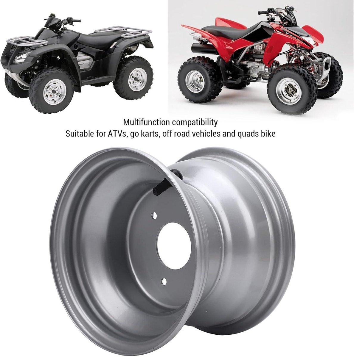 Allecto Premium - Aluminiumlegering 18 x 9,50-8 ATV wielen voor quad fietsen - 20,5 cm - wegvoertuig - geschikt voor ATV - GO BARTS - SUPER TRUVABIBY - drie gaten - gatafstand 78 mm Buitenspeelvoertuigaccessoire kopen online