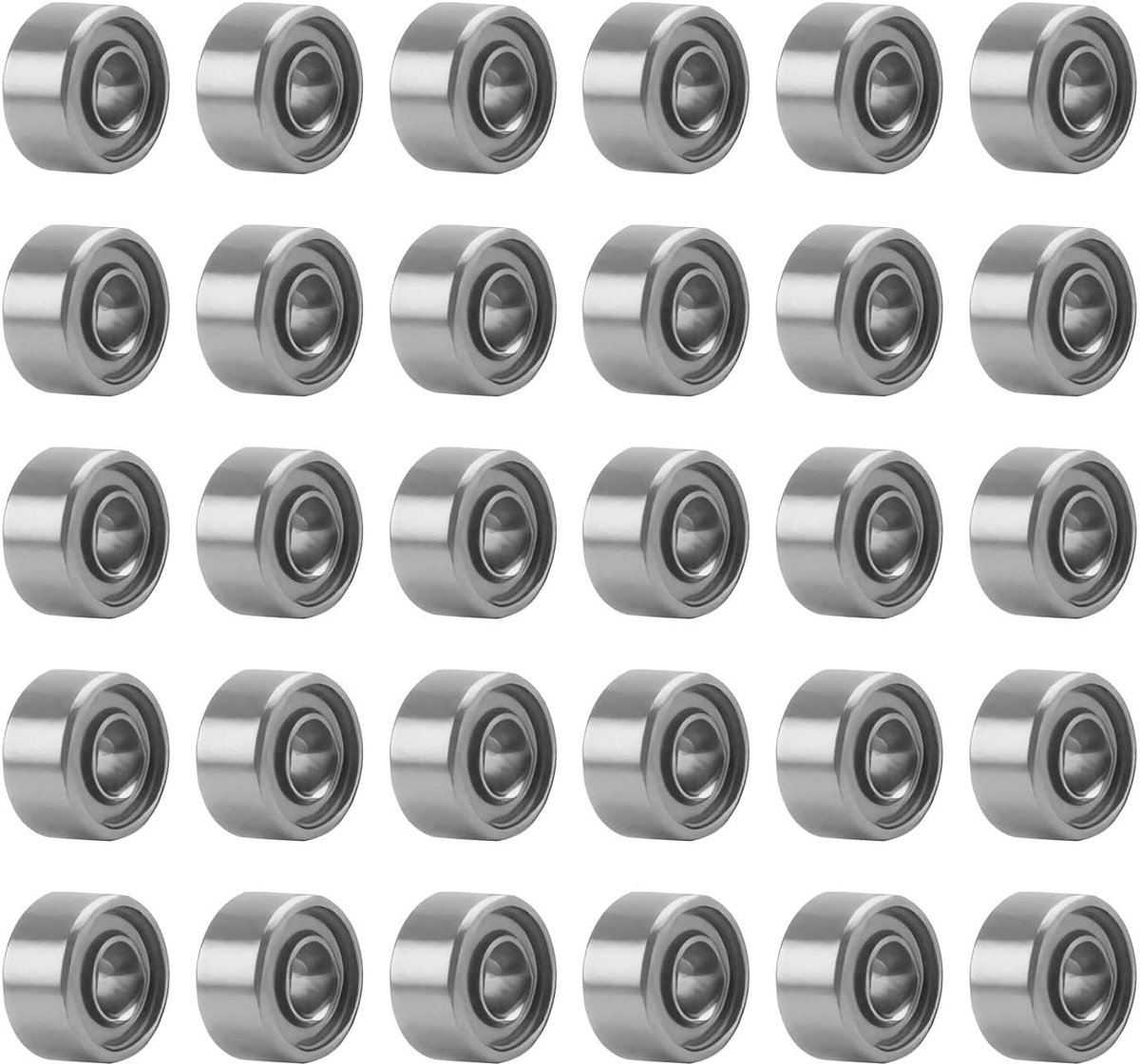 allecto premium mini kogellagers 30 stuks precisie groefkogellagers 3x8x4 mm dubbel afgeschermde koolstofstalen lagers voor skateboard trolley elektromotor