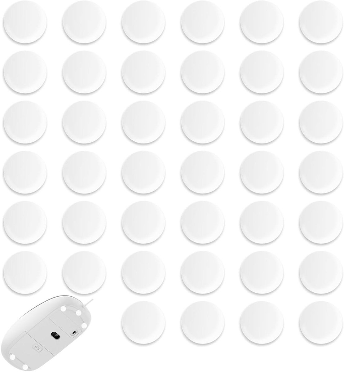 Allecto Premium - Witte Mouse Dot Skate Pads voor Soepele Beweging - 40 stuks - Duurzame Prestaties Skateonderdeel kopen online