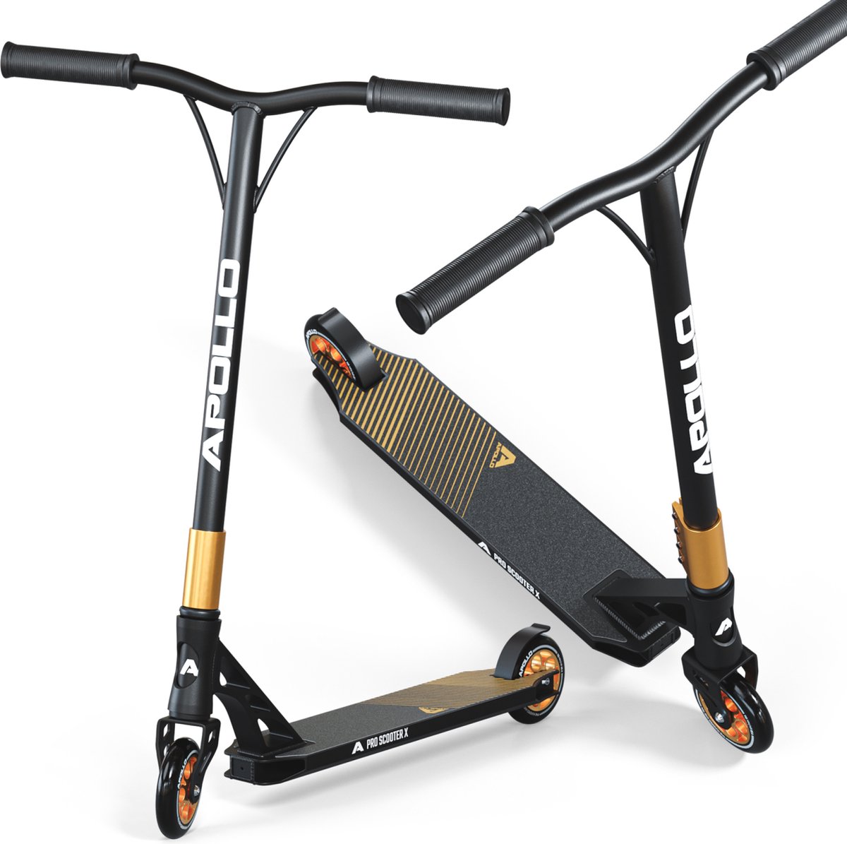 apollo stunt scooter stuntstep genesis pro x goud