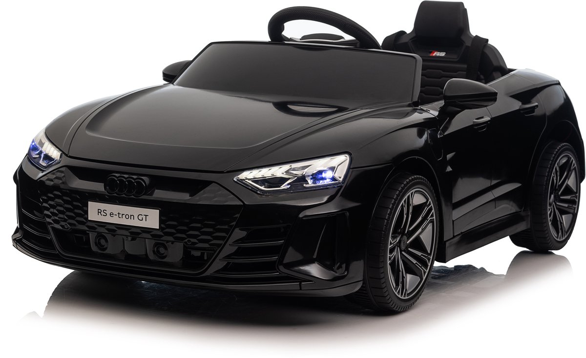 audi rs e tron elektrische kinderauto 12v met afstandsbediening 1 tot 4 jaar zwart