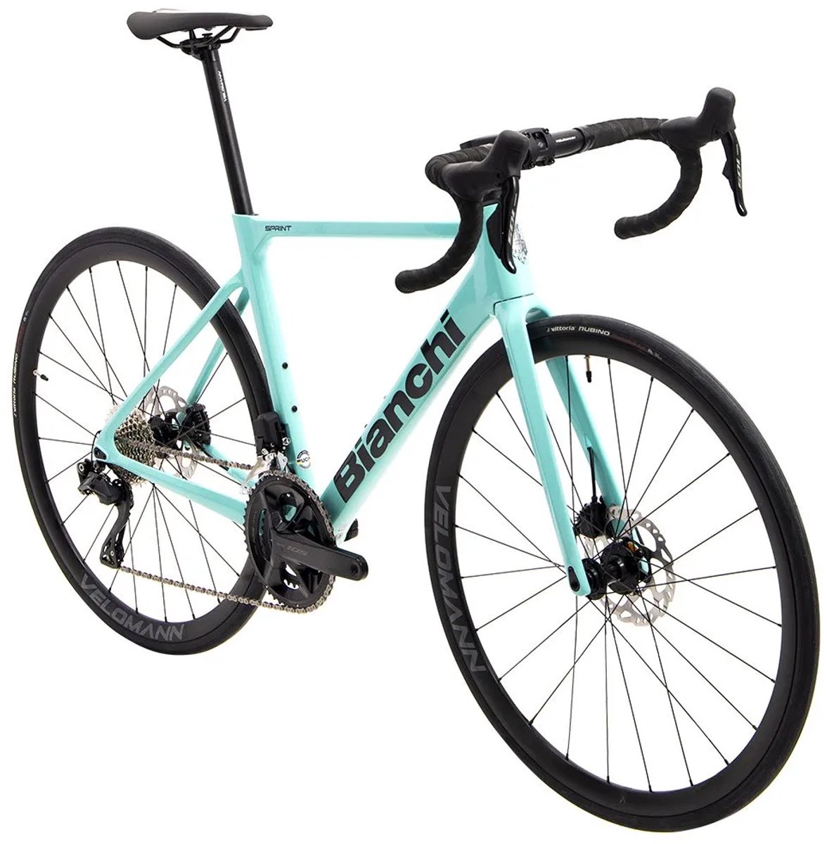 bianchi sprint icr 105 di2 2025 racefiets blauw 53