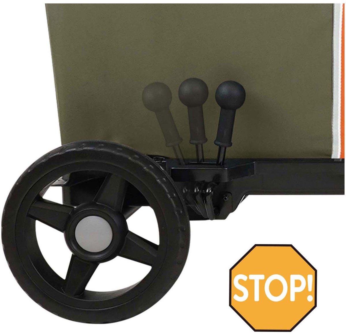 bolderkar met draaibare wielen