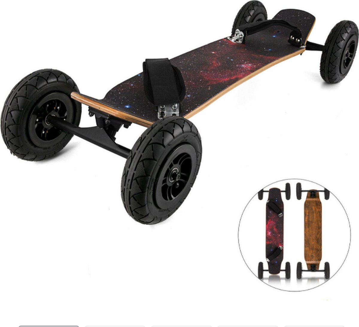 Bolture Mountainboard - Mountainboarding - Longboard - Skateboard - 94cm - 20cm Wielen - Voor Tieners En Volwassenen - Starry Sky Longboard kopen online