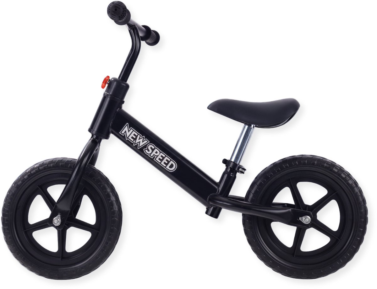 Buxibo - Loopfiets voor Kinderen - Balance Bike - New Speed ​​- Zwart Loopfiets kopen online