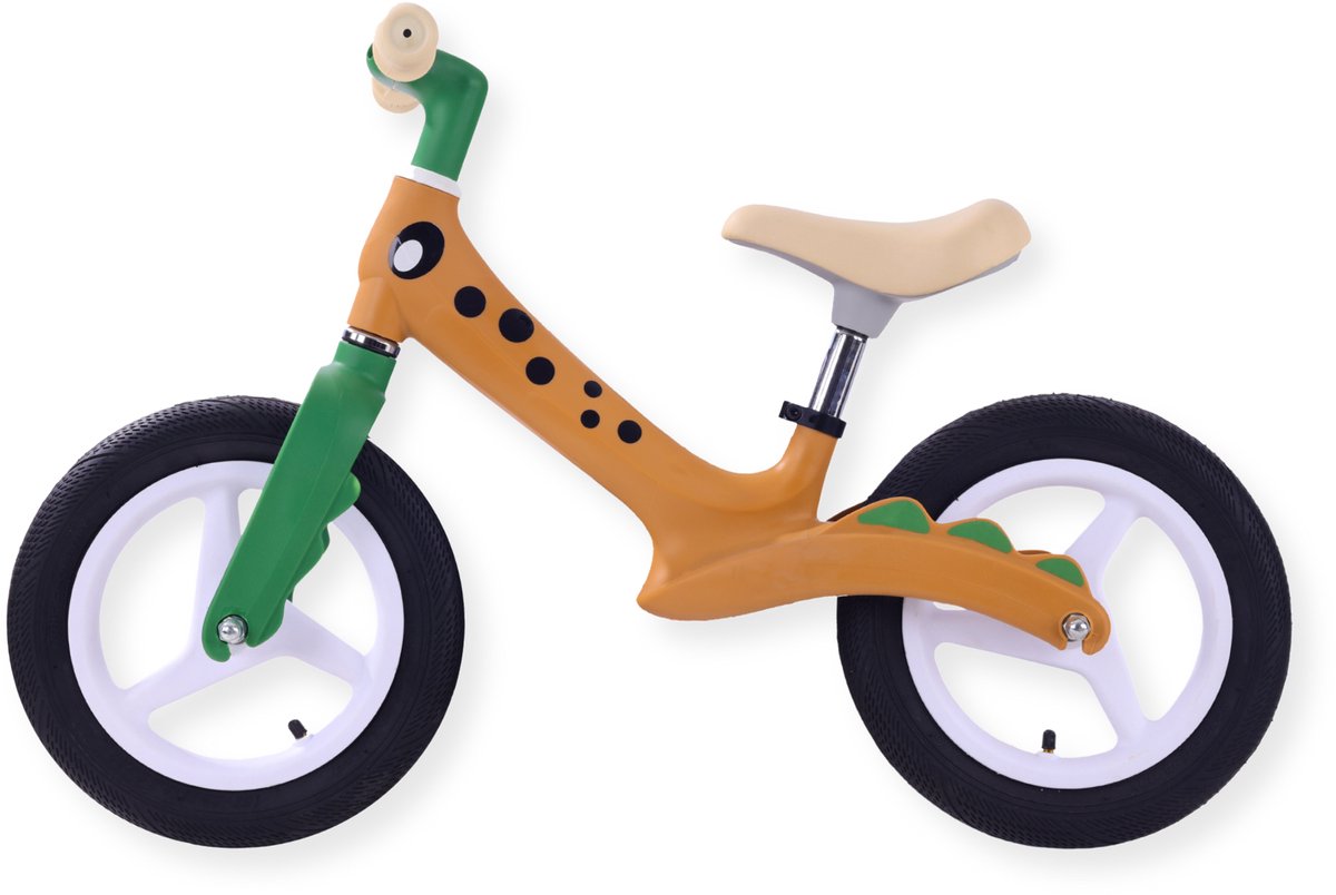 Buxibo - Loopfiets voor Kinderen - Paxi - 12 inch ​​- Bruin Loopfiets kopen online