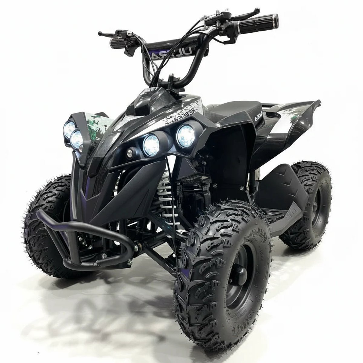 carkiddo elektrische kinderquad 48v 1000w met begrenzer zwart