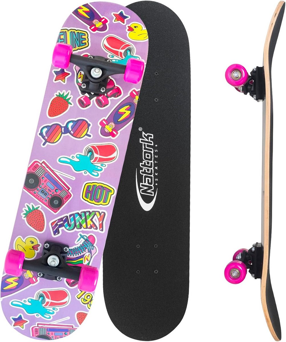 compleet skateboard 31 inch voor beginners en gevorderden trick cruisen