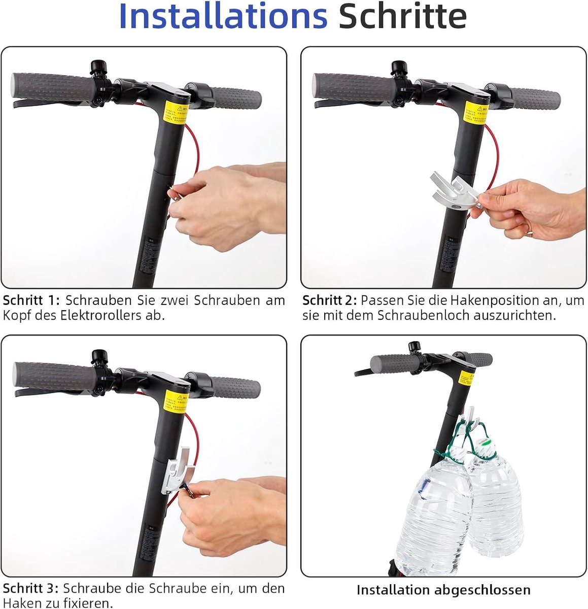 Cosensi - Aluminium hanger voor scooter, dubbele voorkant, geschikt voor Xiaomi M365 Pro, Segway Ninebot Max G30, zilverkleurig. Buitenspeelvoertuigaccessoire kopen online