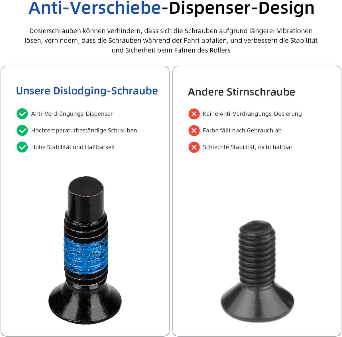 Cosensi - Bevestigingsschroeven kit roestvrij staal scooter accessoires (10 voorhoofd schroeven + L-gereedschap Y-kopschroef) met ster hoofd. Buitenspeelvoertuigaccessoire kopen online