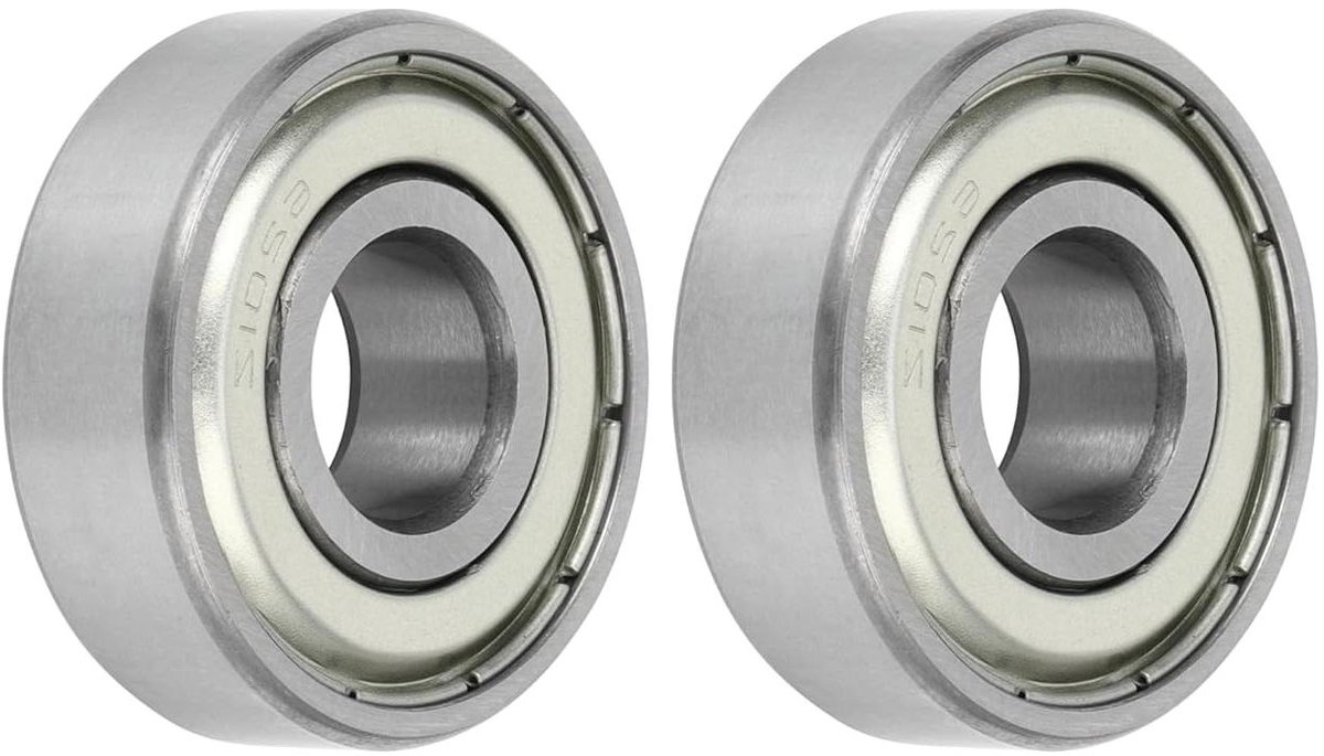 Cosensi - Diepe groefkogellagers P6 12 x 32 x 10 mm - Set van 2 - Gesmeerd - Metalen afdichting - Zilver - Step wiel skateboard vervanging Skateonderdeel kopen online