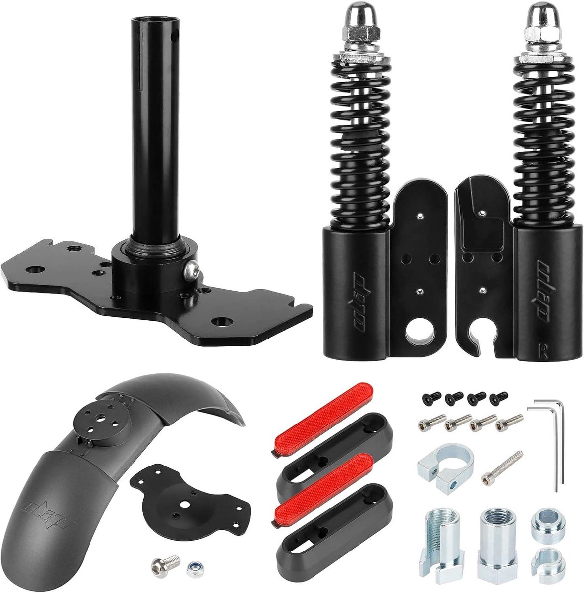 Cosensi - Hydraulische vering voor elektrische step - Schokdemper - Voorspatbord - Reflector - Xiaomi step. Buitenspeelvoertuigaccessoire kopen online