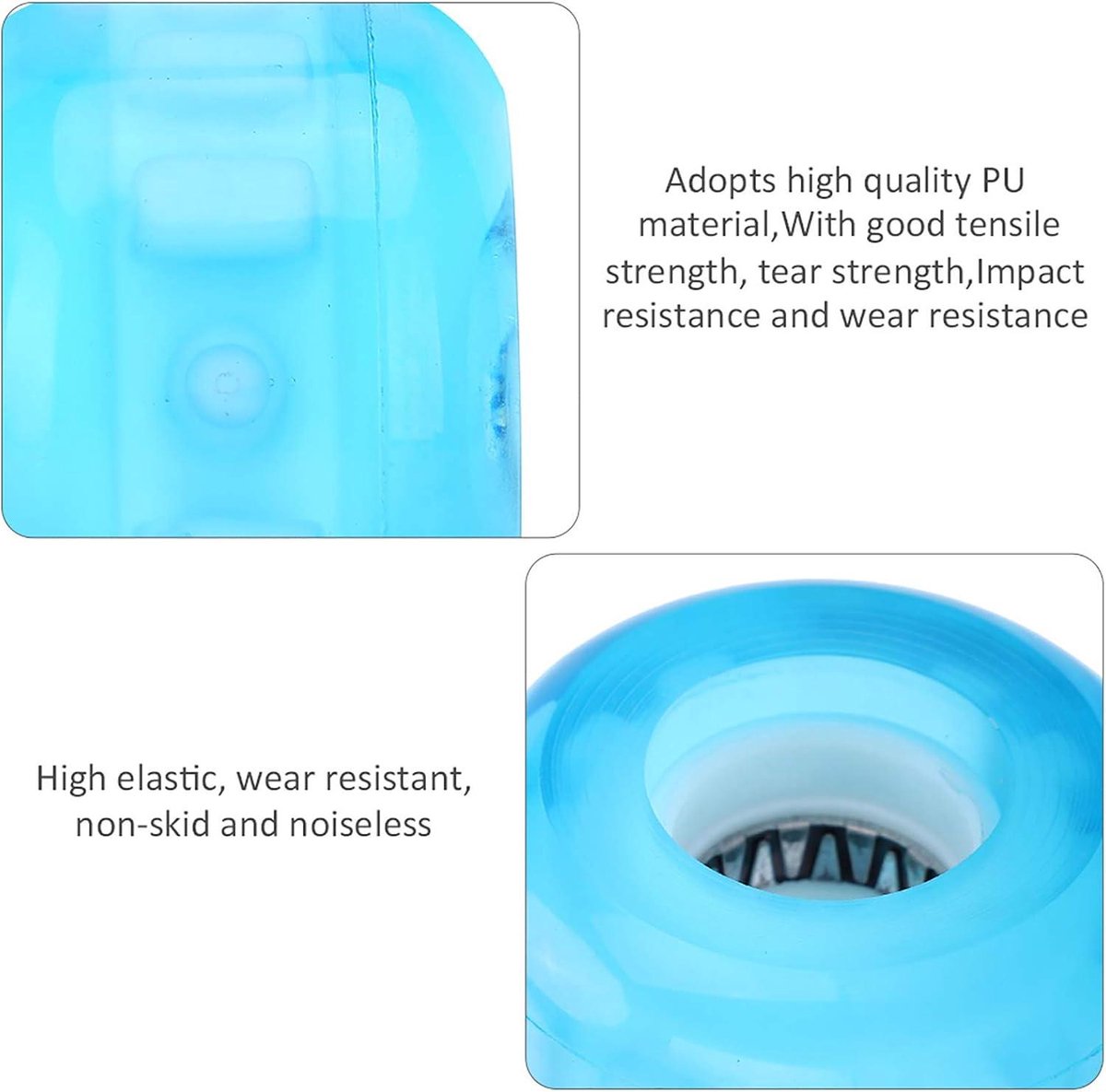 Cosensi - Skateboard Wielen 52 mm PU Longboard 4 stks/set Duurzaam Anti-Slip Geluidsarm Longboard kopen online