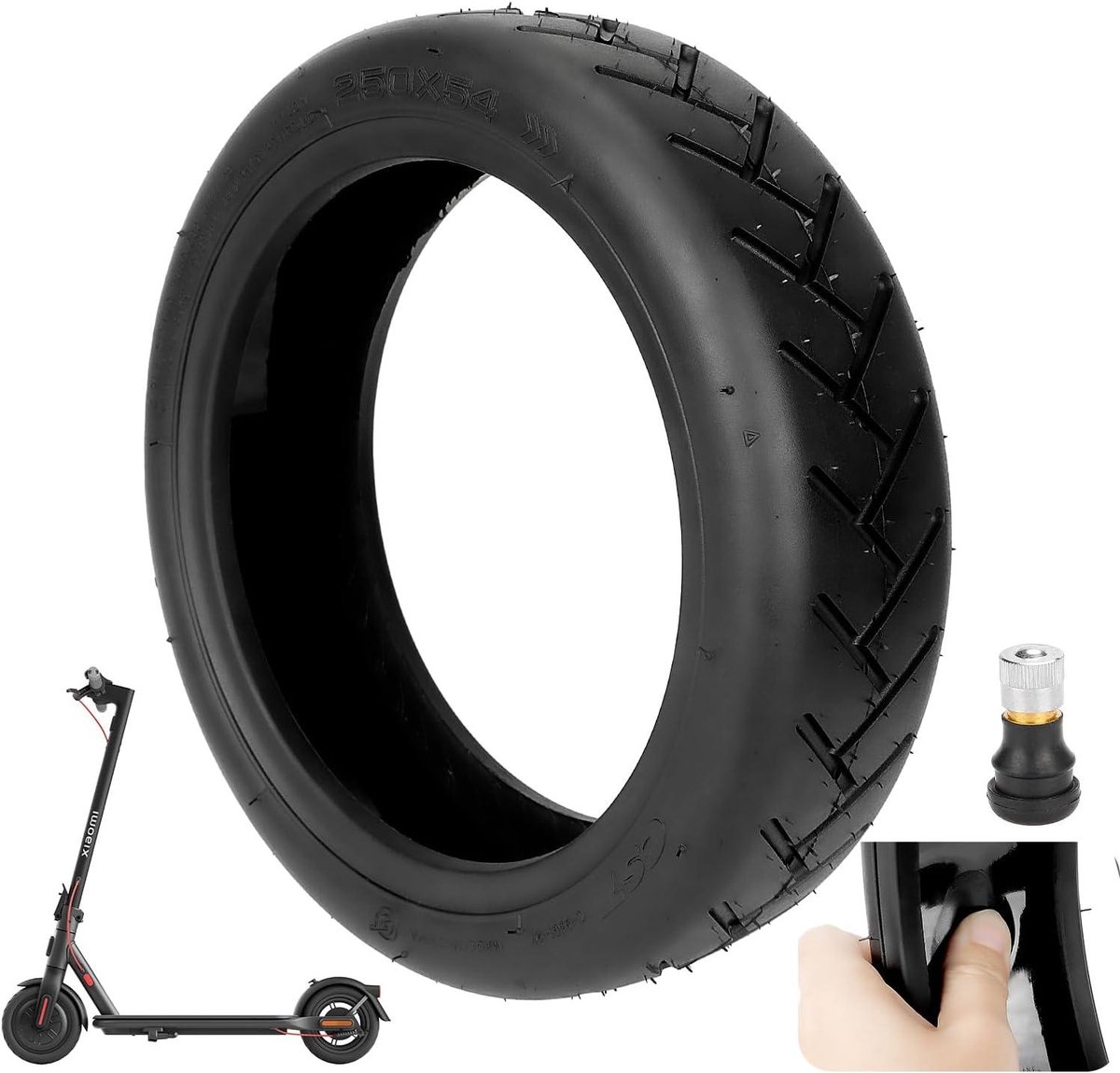 Cosensi - Tubeless banden 250 x 54 cm reparatieset geschikt voor Xiaomi 4 scooter - Duurzaam en betrouwbaar Buitenspeelvoertuigaccessoire kopen online