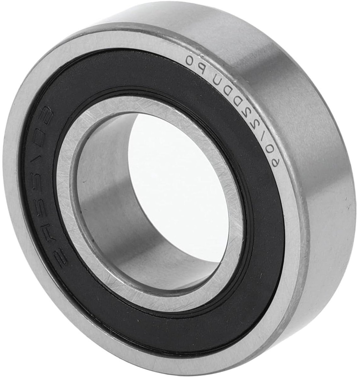 diepe groef kogellagers 22x44x12mm gesmeerde lagers dubbele rubber afdichting zwart zilveren toon scooter skateboard wiel