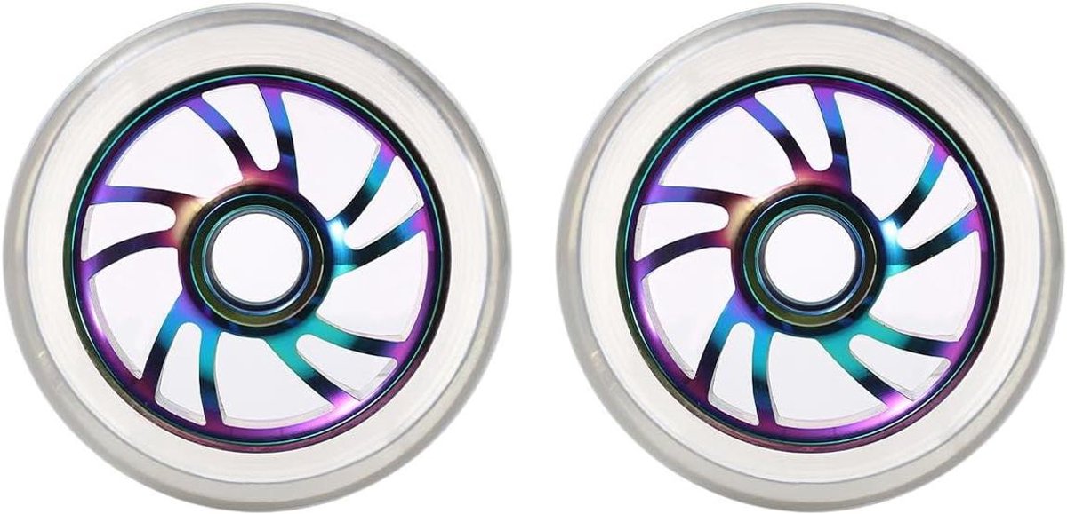 egoods skateboardwielen 110mm met abec 9 lagers voor scooters professionele stuntskateboardwielen vervangende pvc rollen