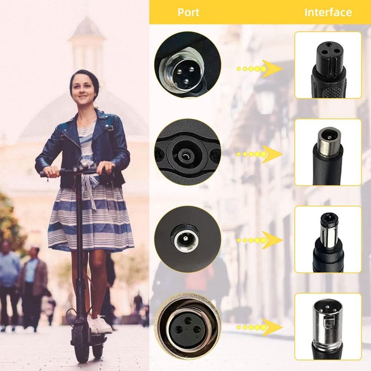 Electric Scooter Lader - Ninebot - Xiaomi - Hoverboard - Balance Board - 42V 2A AC met 4 Poorten Buitenspeelvoertuigaccessoire kopen online