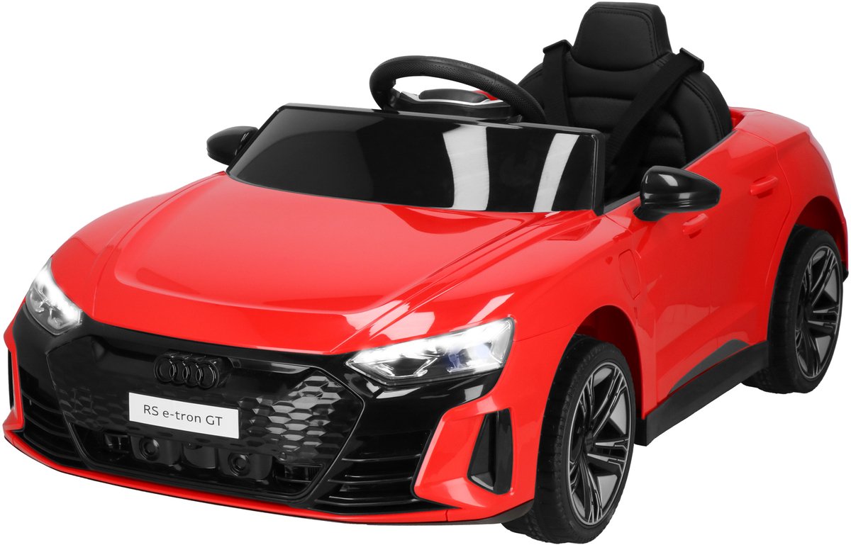 Elektrische AUDI RS E-Tron GT - Elektrische Auto - 12 V Accu - AUX - Aangedreven - Afstandsbediening - Kunststof - Metaal - Zwart - Rood Accuvoertuig kopen online