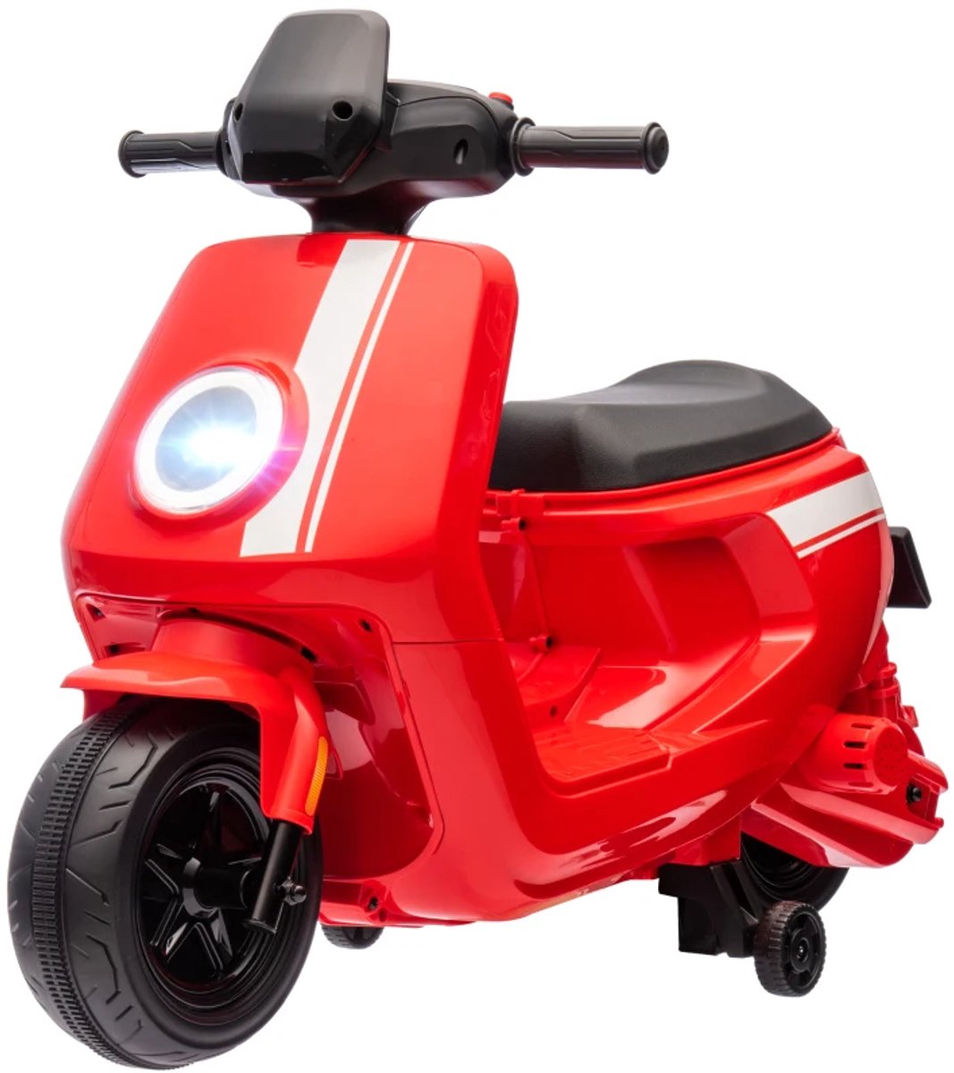 Elektrische Kinderfiets - Kindermotor - Kindermotorfiets - Kinderauto - Trainingsfiets - 6V Accu - tot 3 km/u - Kinderen 1,5-3 jaar - met Koplamp & Muziek - Accuvoertuigen - Kindervoertuig - Rood Accuvoertuig kopen online
