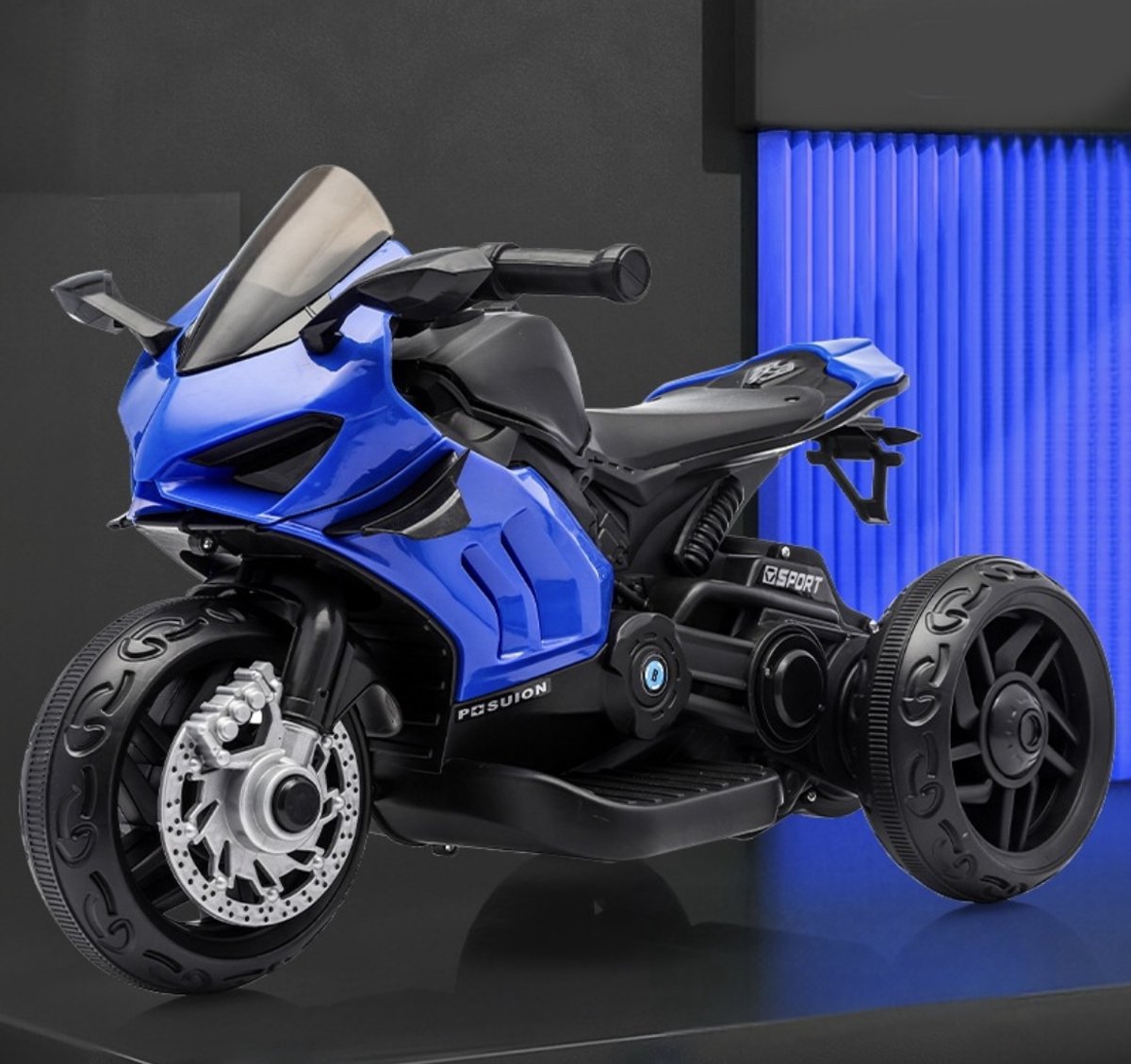 elektrische kindermotor kindermotor accuvoertuigen 1 tot 3 jaar stevig kindermotor blauw