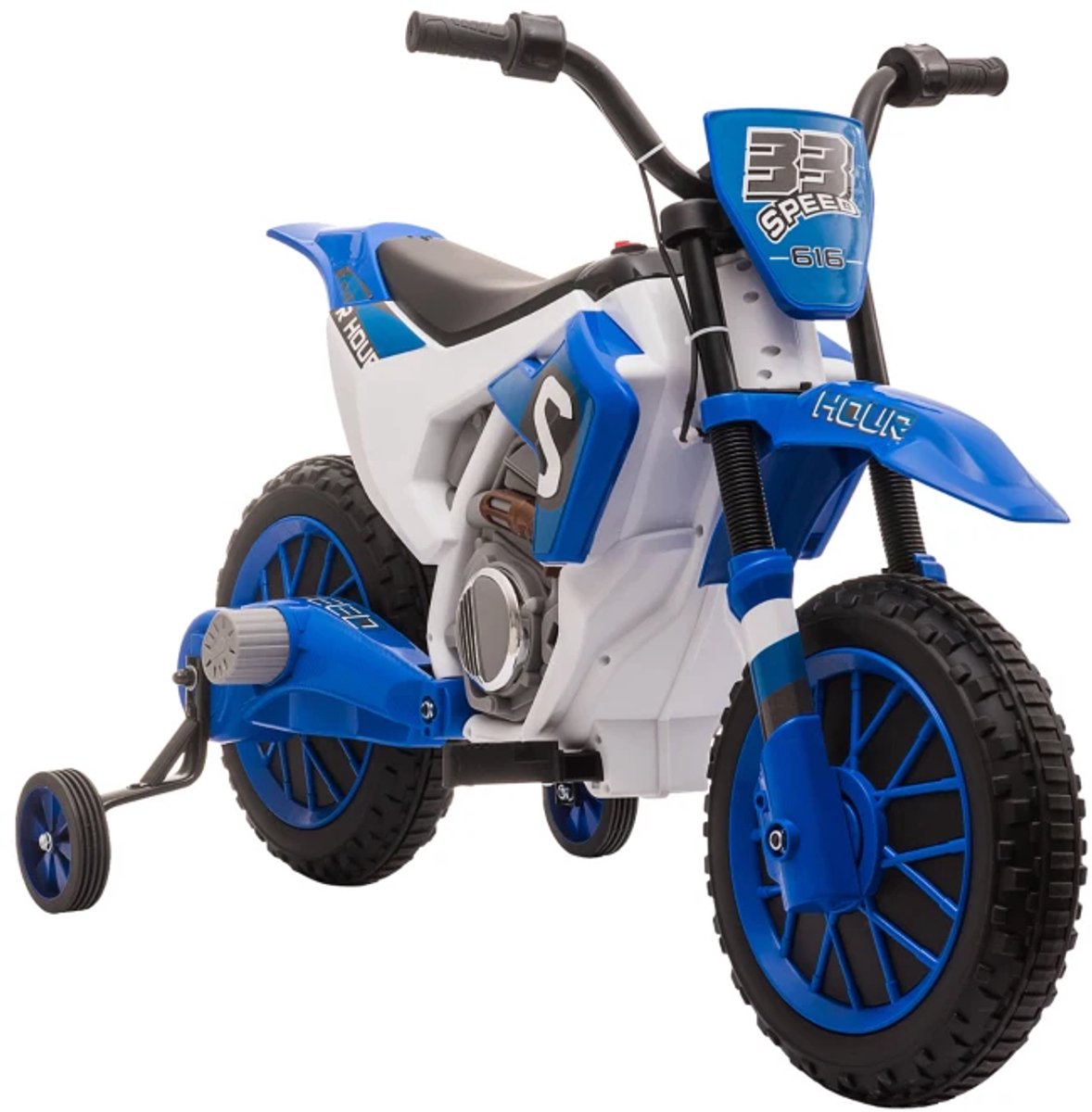 elektrische kindermotor kindermotorfiets kinderauto 12v accu tot 3 8 km u kinderen vanaf 3 jaar met zijwieltjes motorfiets accuvoertuigen kindervoertuig blauw wit