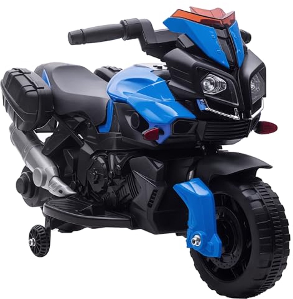 elektrische motorfiets voor kinderen met lichteffecten afneembare wielen en voetsteun