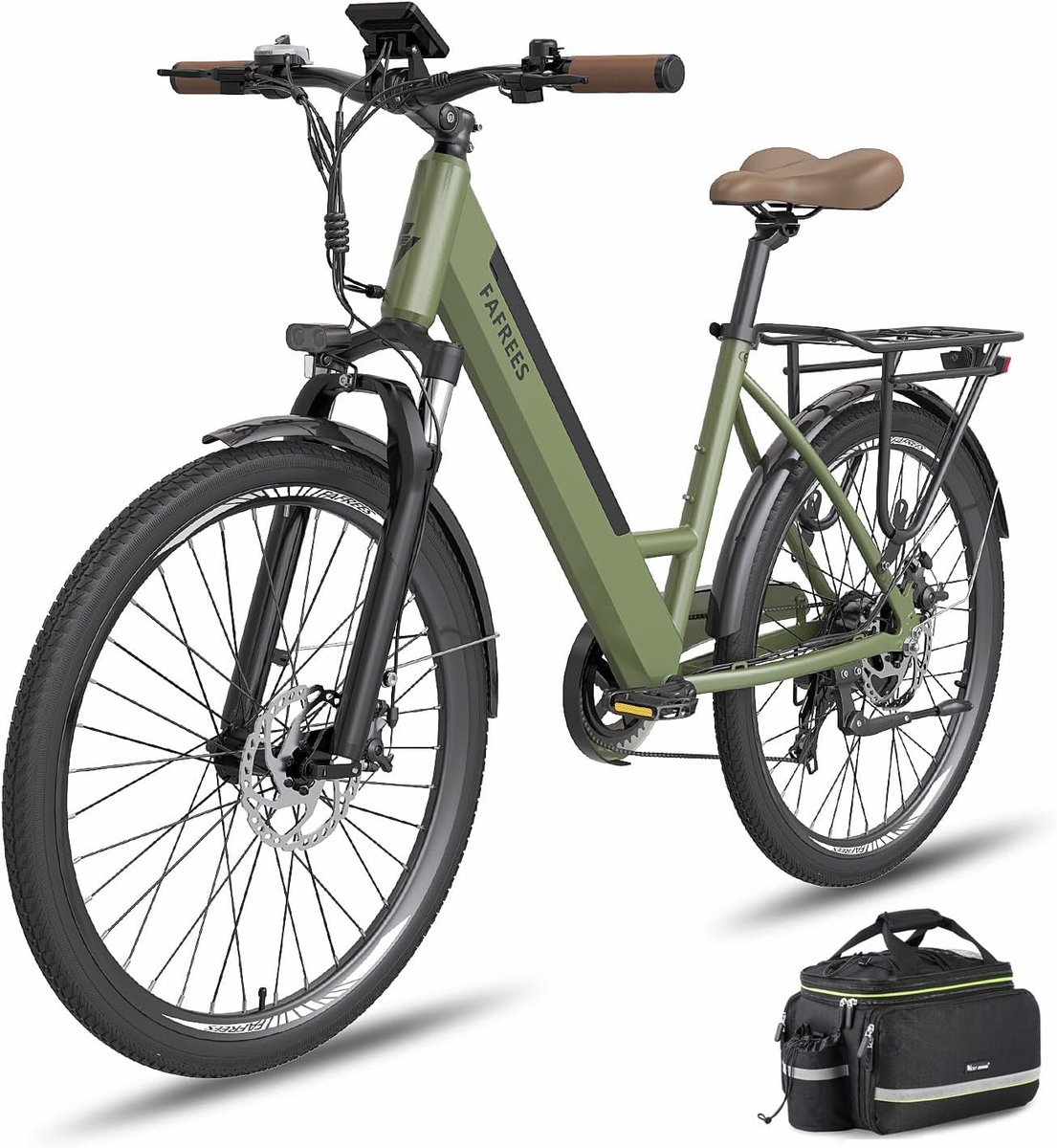 elektrische stadsfiets 26 inch met 250w motor en verwijderbare 36v batterij
