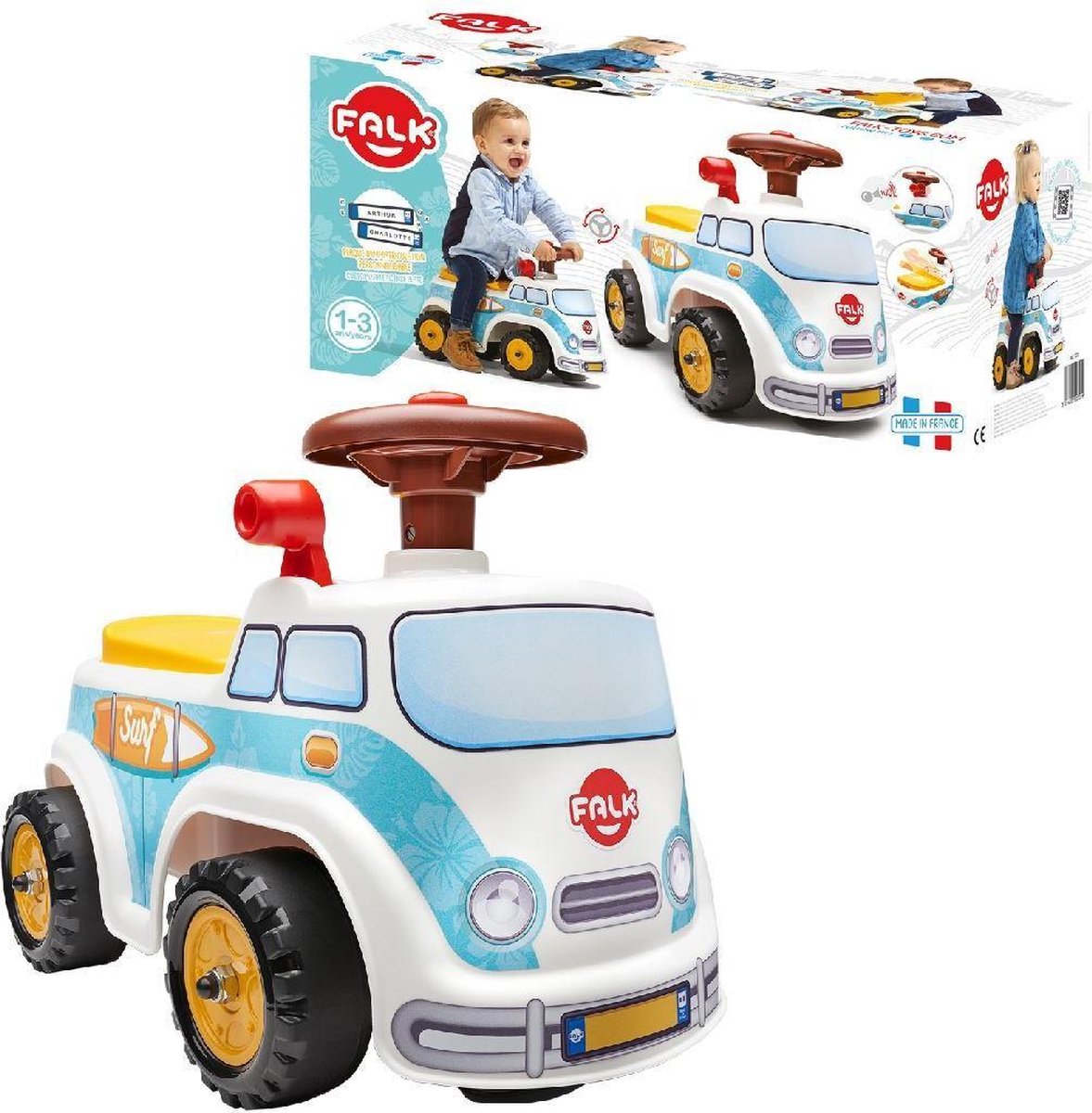 falk loopwagen surf minibus 1 3 jaar