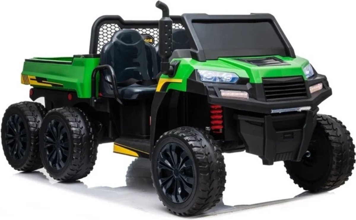 FarmGator, kinderauto, kindertruck, Truck groen 4WD | Elektrische Kinderauto | Met afstandsbediening Accuvoertuig kopen online