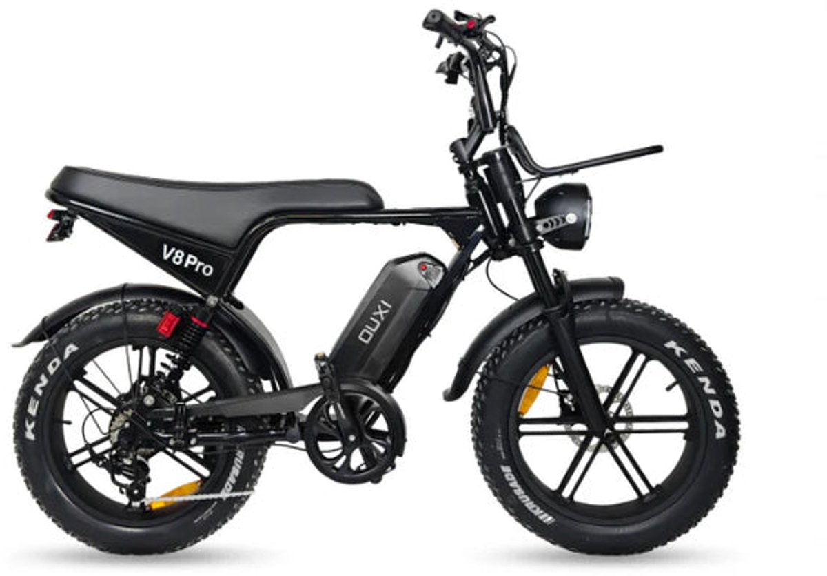 fatbike ouxi v8 pro 2025 gratis rijklaar telefoontasje voetsteunen slot december sale