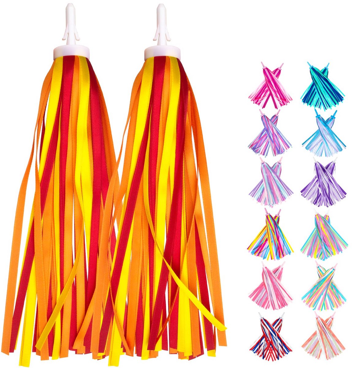 Fietsstreamers Oranje voor Kinderen - Kwastjes voor Fiets, Scooter en Loopfiets Kinderfiets kopen online