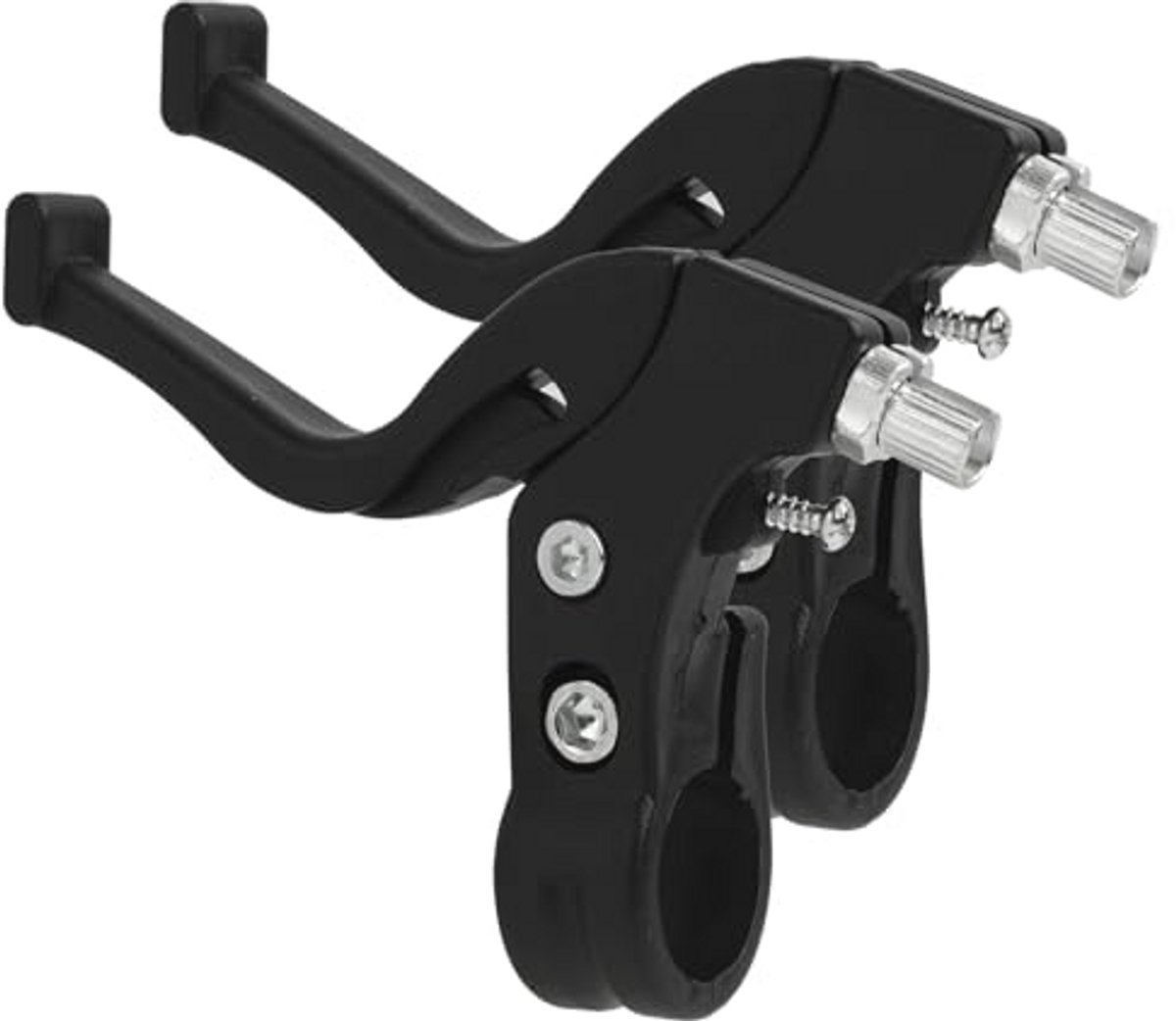 Fllyvly 1 paar kinderfietsremhendels, robuuste fietsremgrepen van PP en rubber, eenvoudig te installeren remhendels voor kinderfietsen, geschikt voor sturen met een diameter van 2-2,3 cm, zwart Kinderfiets kopen online