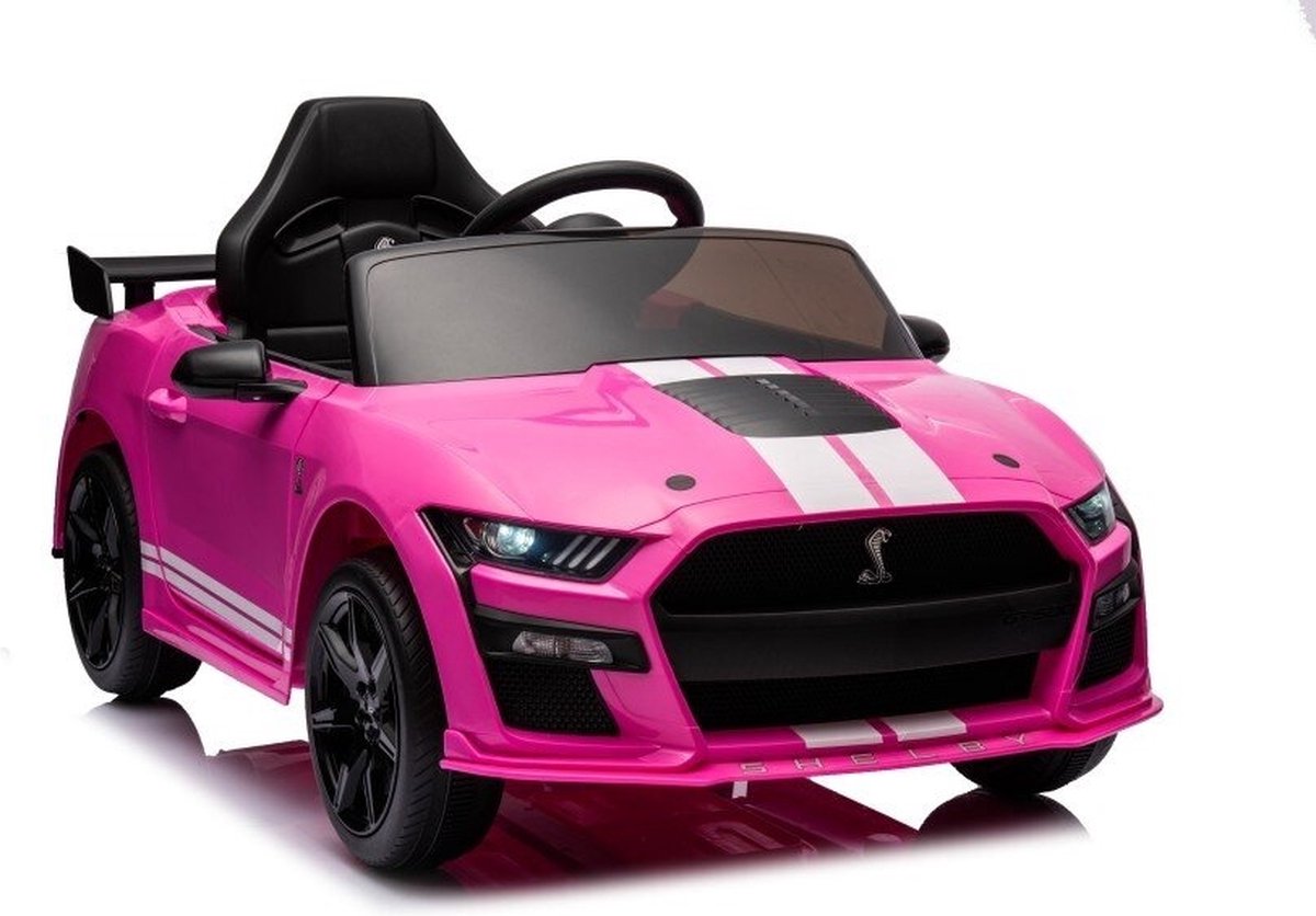 Ford Mustang GT500 Elektrische Kinderauto Roze - Premium Edition met Afstandsbediening Accuvoertuig kopen online