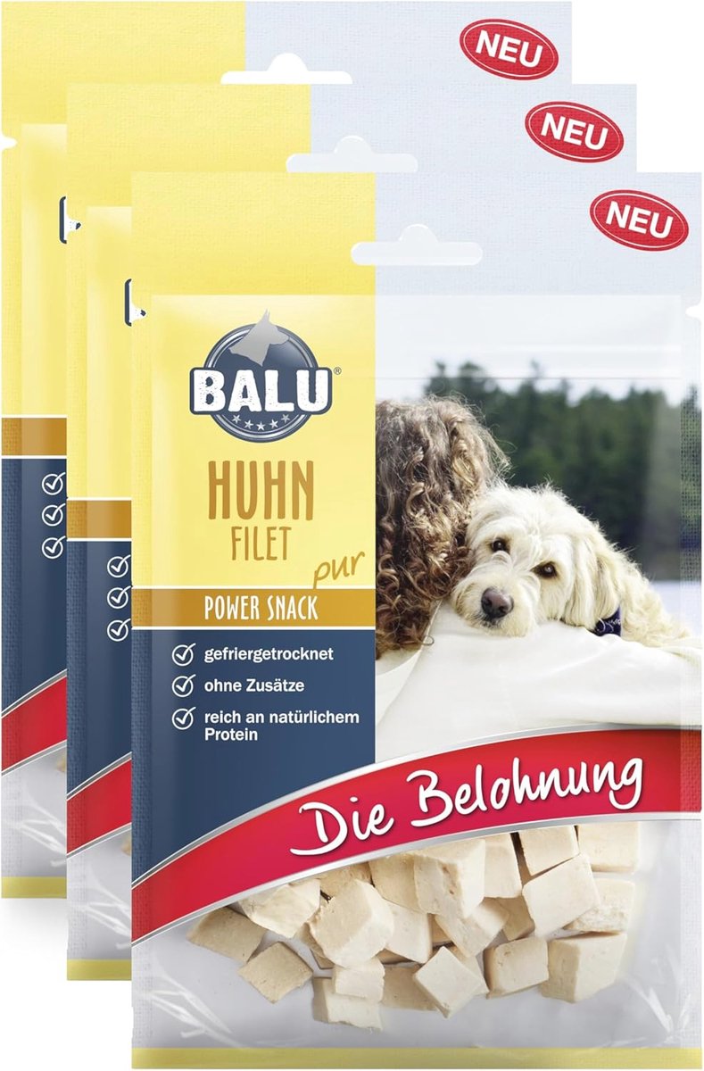 Gevriesdroogde hondenlekkernijen zonder granen en suiker - 100% natuurlijke kipfilet, ideale hondenbeloning Driewieler kopen online