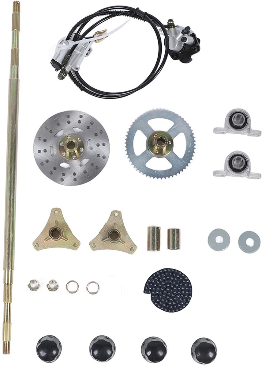 go kart sprocket set 29 inch rear axle mount for 50cc 70cc 90cc atv quads for drift trike and go kart