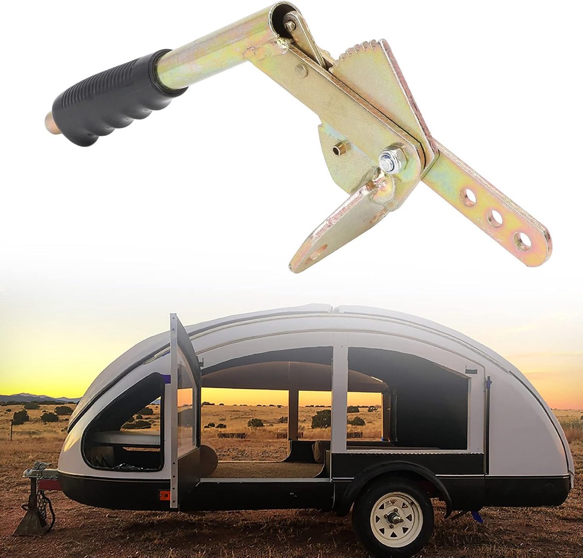 Handremhendel voor Trailer - Antislip - Gegalvaniseerd Staal - Parkeerremhendel voor Universeel - Mechanische Instelling voor Vijfde-Wiel Upgrade - Hoogwaardige Staal Buitenspeelvoertuigaccessoire kopen online