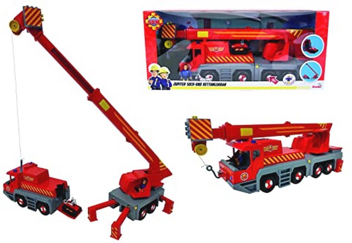 Hulpverleningskraan Speelgoedset voor Kinderen, 50 cm, Inclusief Figuren en Geluidseffecten Speelgoedkruiwagen kopen online