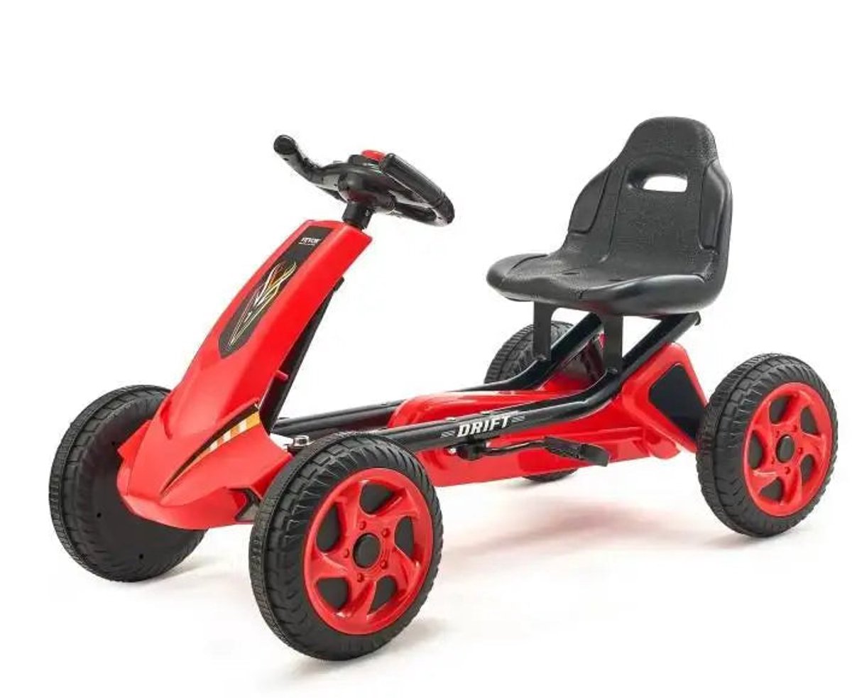 Kinder Go Kart - Skelter - Kart - 4-Wiel Off-Road - Pedal Kart - Verstelbare Zitting - voor Jongens & Meisjes - Voor Buiten Trapauto kopen online