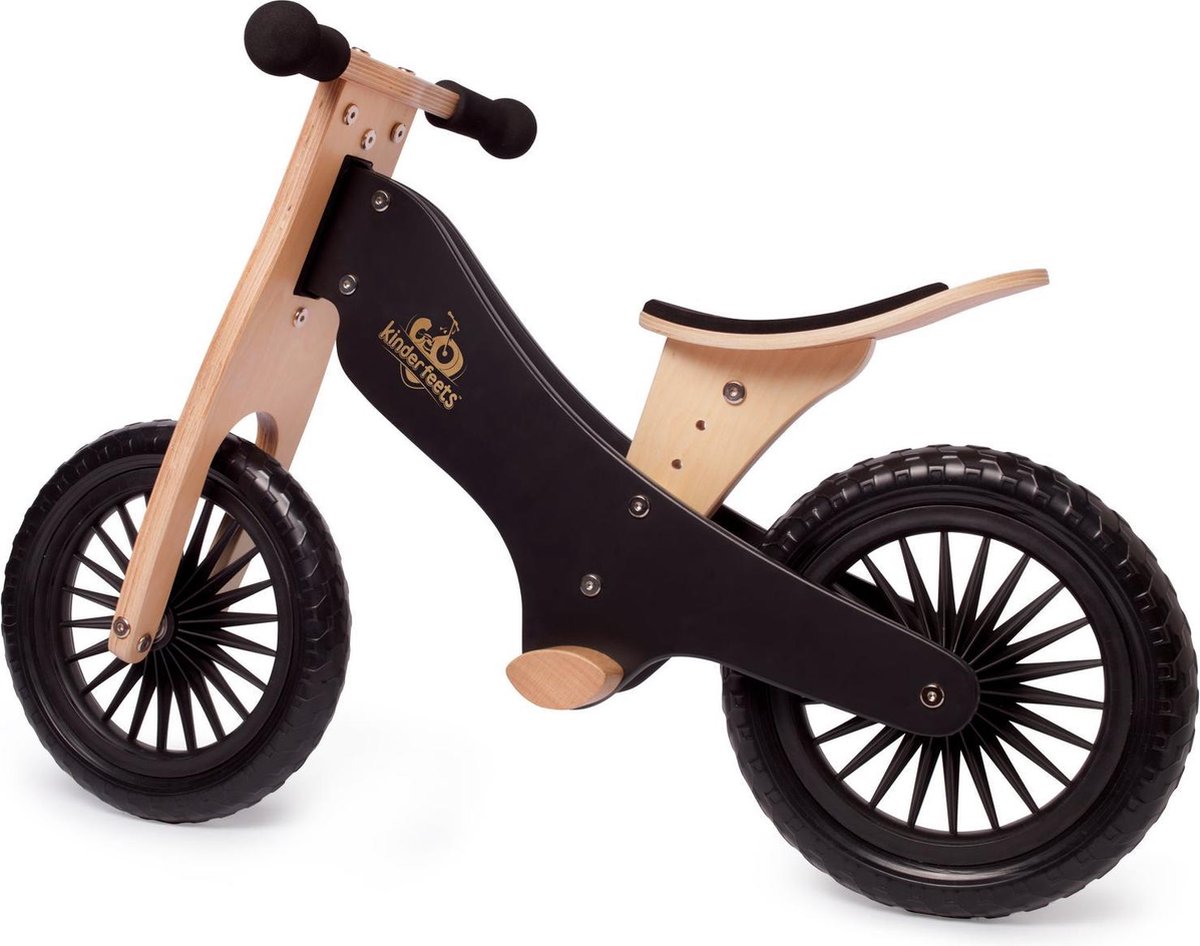 Kinderfeets houten loopfiets vanaf 2 jaar - Zwart Loopfiets kopen online
