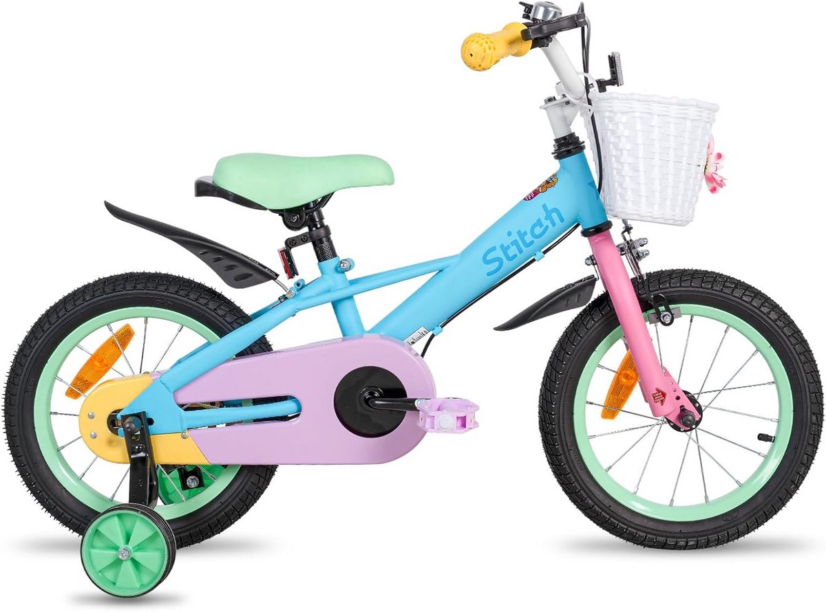 Kinderfiets 14 en 16 inch voor Jongens en Meisjes vanaf 5 jaar met Steunwielen Kinderfiets kopen online
