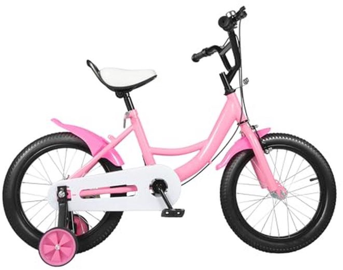 kinderfiets 16 inch voor jongens en meisjes verstelbare kinderfiets met zijwielen
