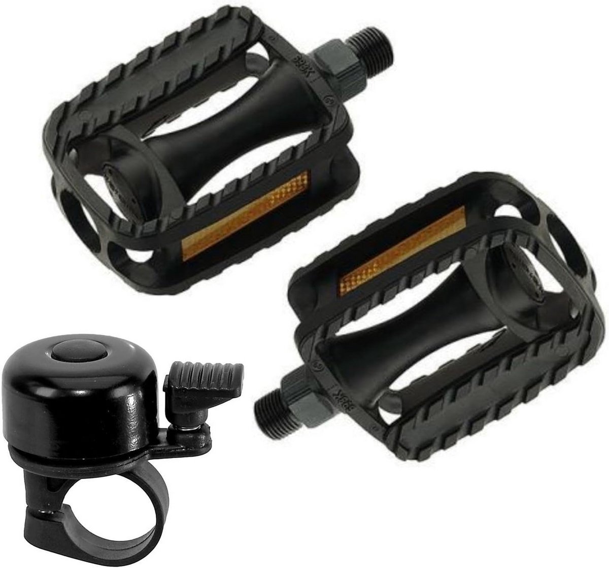 Kinderfiets Pedalen Zwart 9/16 inch Inclusief Fietsbel Kinderfiets kopen online