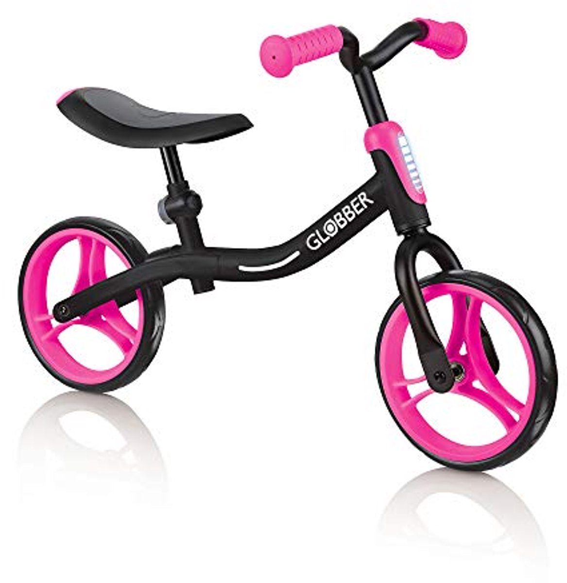 kinderfietsen zwart roze voor kinderen loopfiets go bike