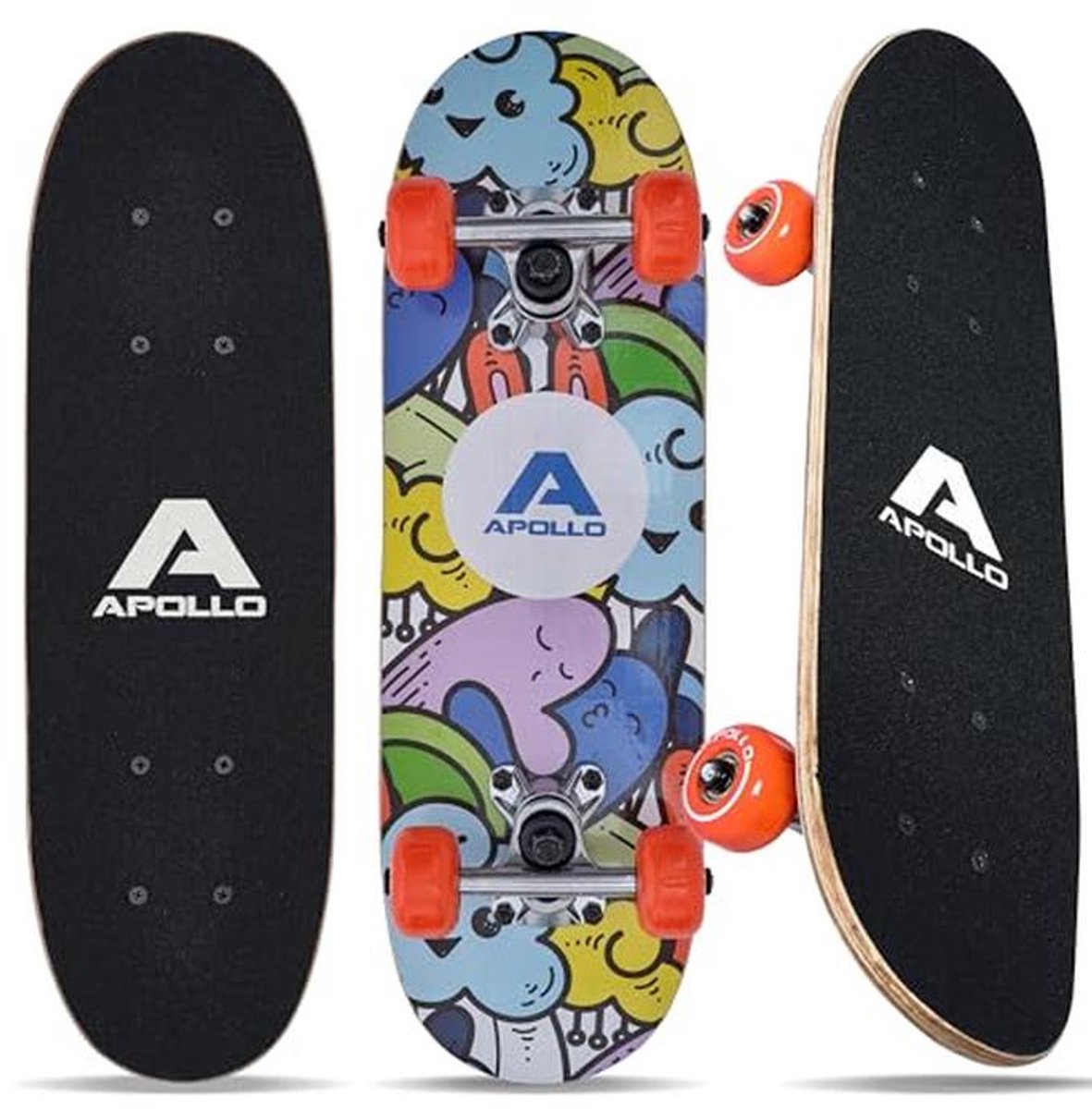 Kinderskateboard met ABEC 3 lagers en aluminium assen - Compleet en gebruiksklaar Skateonderdeel kopen online