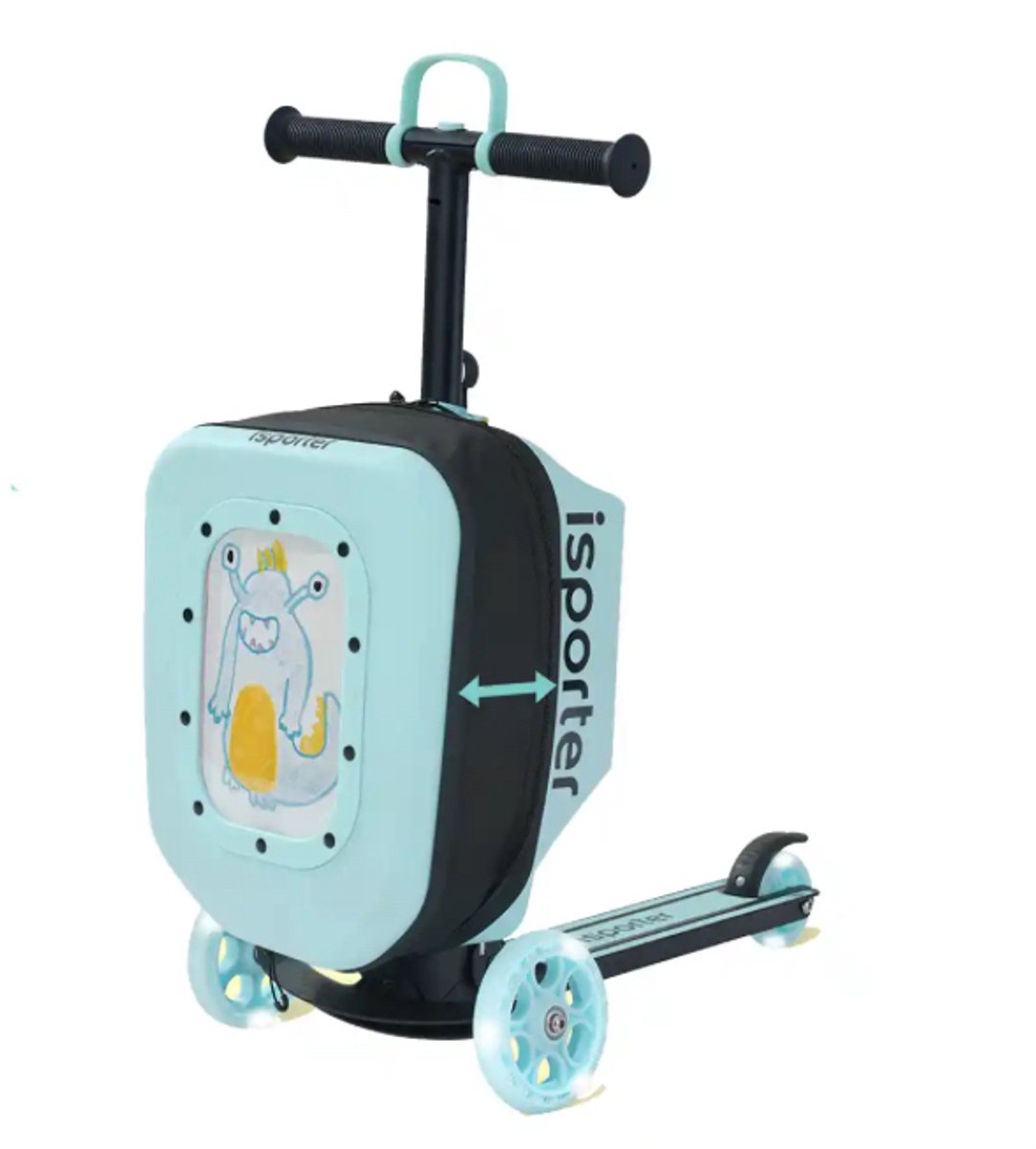 kinderstep koffer cadeau 2 tot 5jaar kleur blauw groen