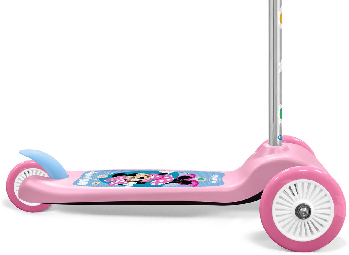kinderstuurscooter minnie mn432045 3 wielen roze